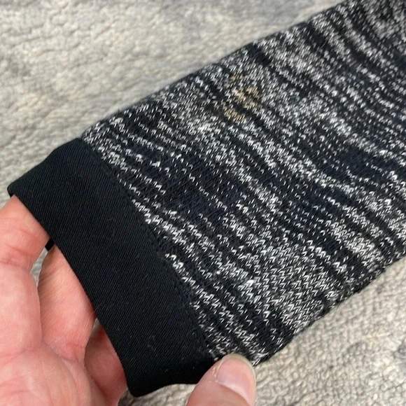 Madewell Marled Charcoal Gray Sweatshirt Dress Long Sleeve Sz M - Picture 9 of 12